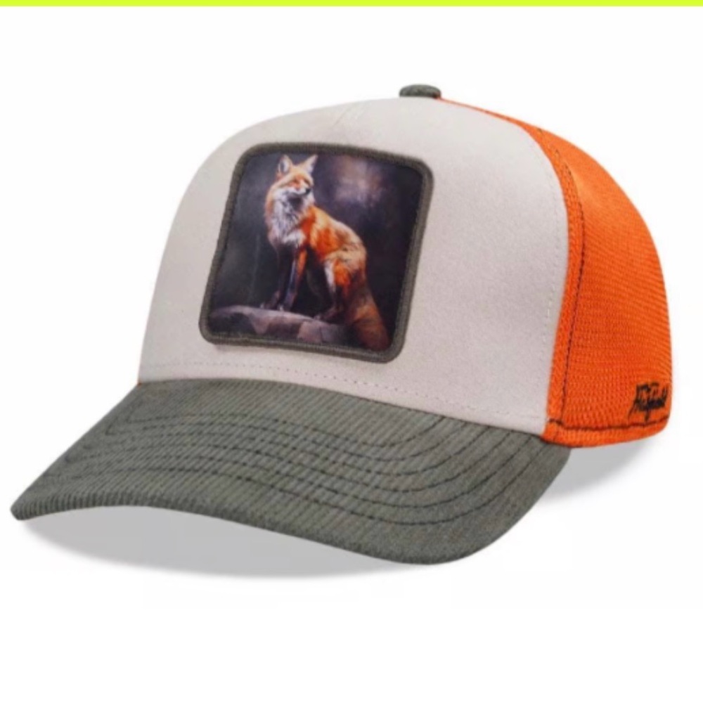 Hatfield Fox White Orange Trucker SnapBack Hat